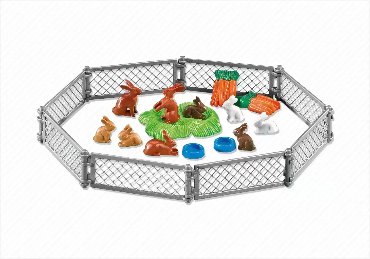 Playmobil Animaux - Lapins avec clôture