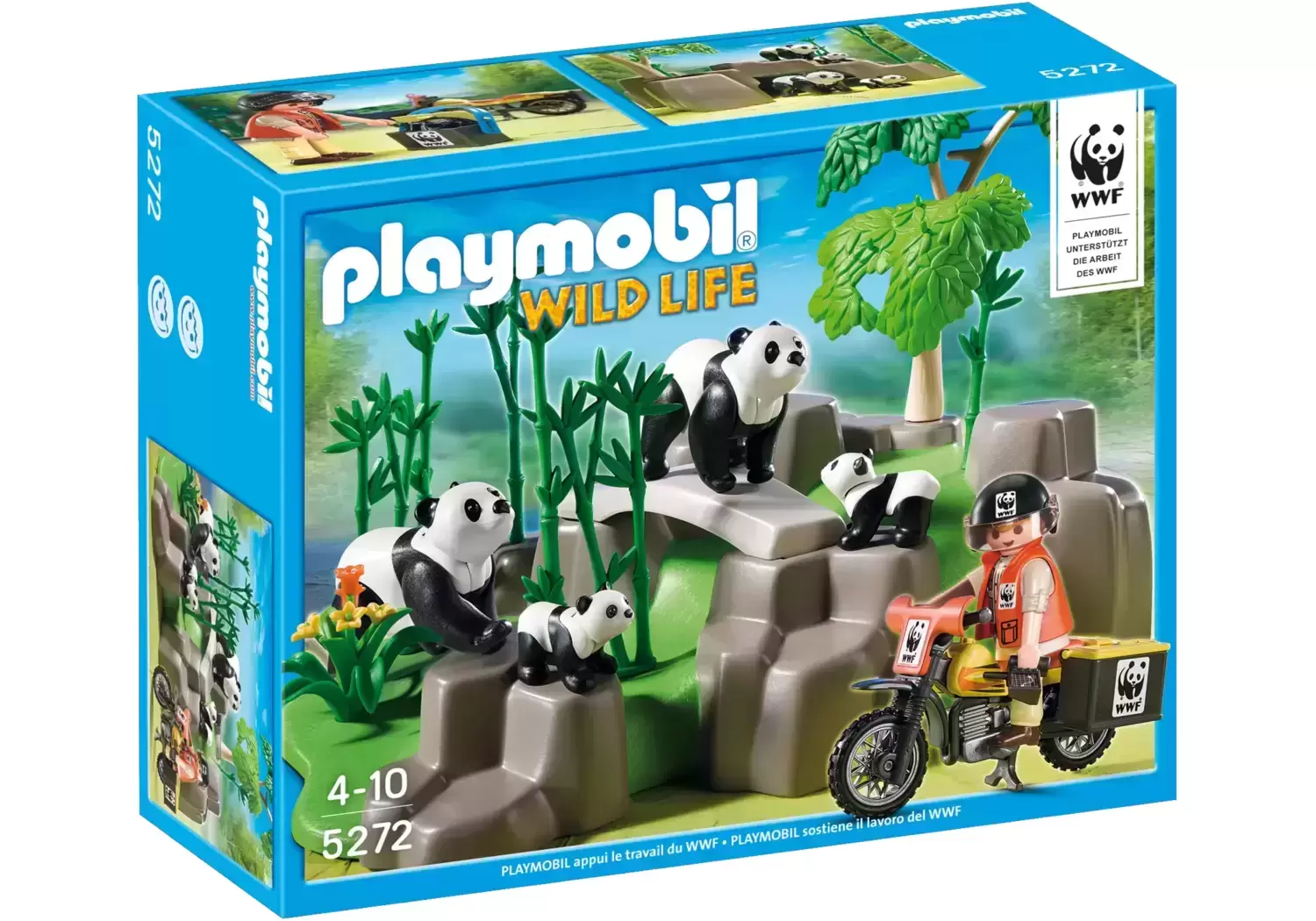 Playmobil Aventuriers - Chercheurs du WWF - Panda dans la forêt Bambou