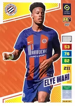 Elye Wahi - Montpellier Hérault SC - carte Adrenalyn XL 2023-2024 - France