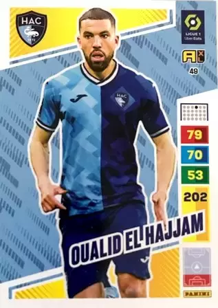 Oualid El Hajjam - Le Havre AC - carte Adrenalyn XL 2023-2024 - France