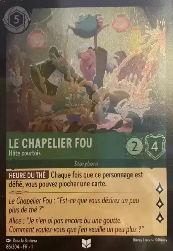 Premier chapitre - Le Chapelier Fou - Hôte courtois - Brillante