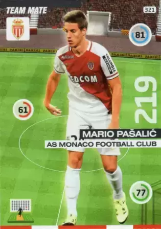 Adrenalyn XL : 2015-2016 (France) - Mario Pašalić - AS Monaco Football Club