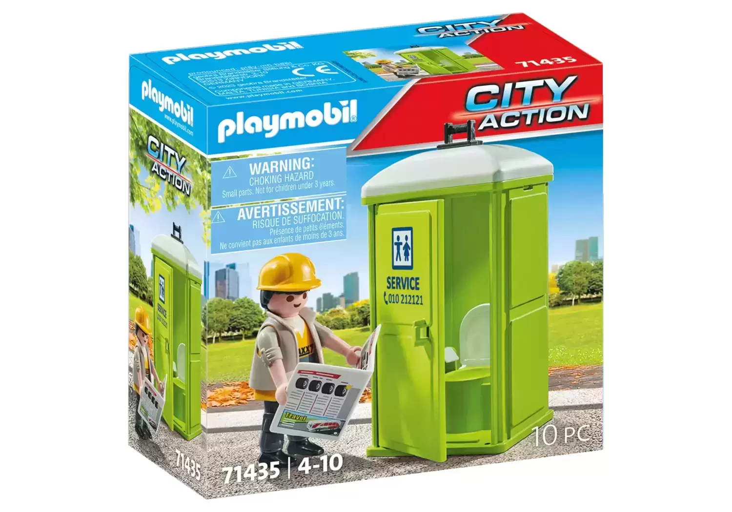 Playmobil Chantier - Toilettes mobiles
