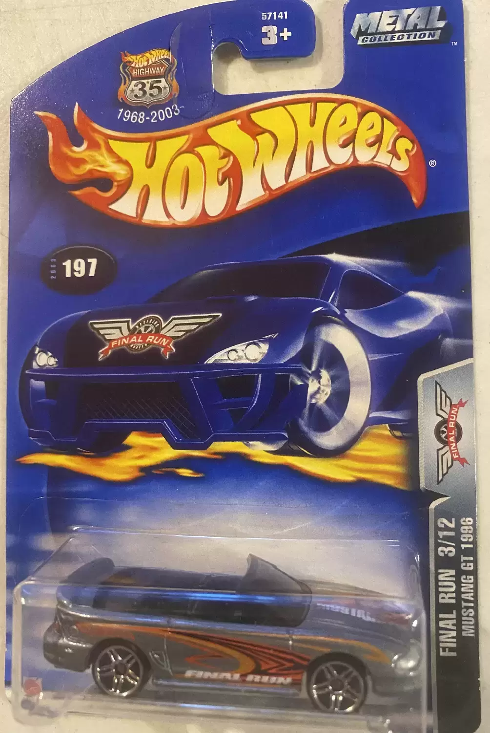 Mainline Hot Wheels - Hot Wheels Mustang GT 1996 #197 - Final Run 3/12