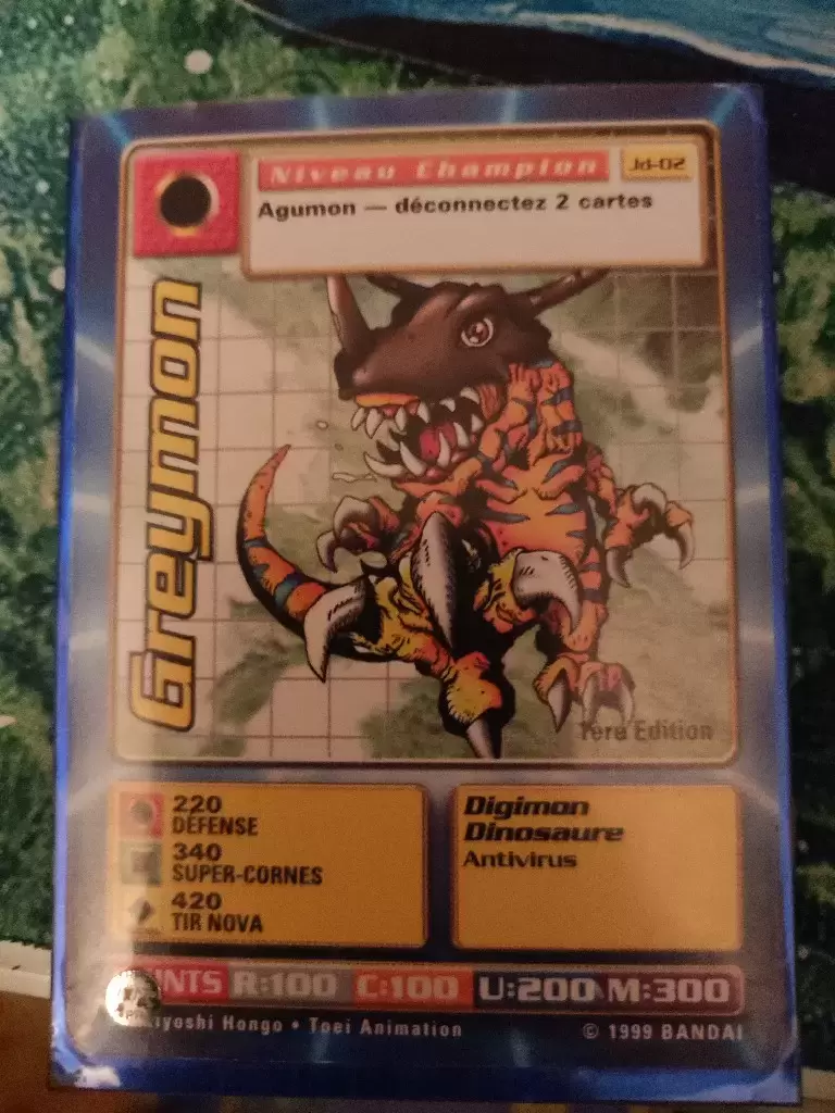 Carte Digimon JD - Greymon
