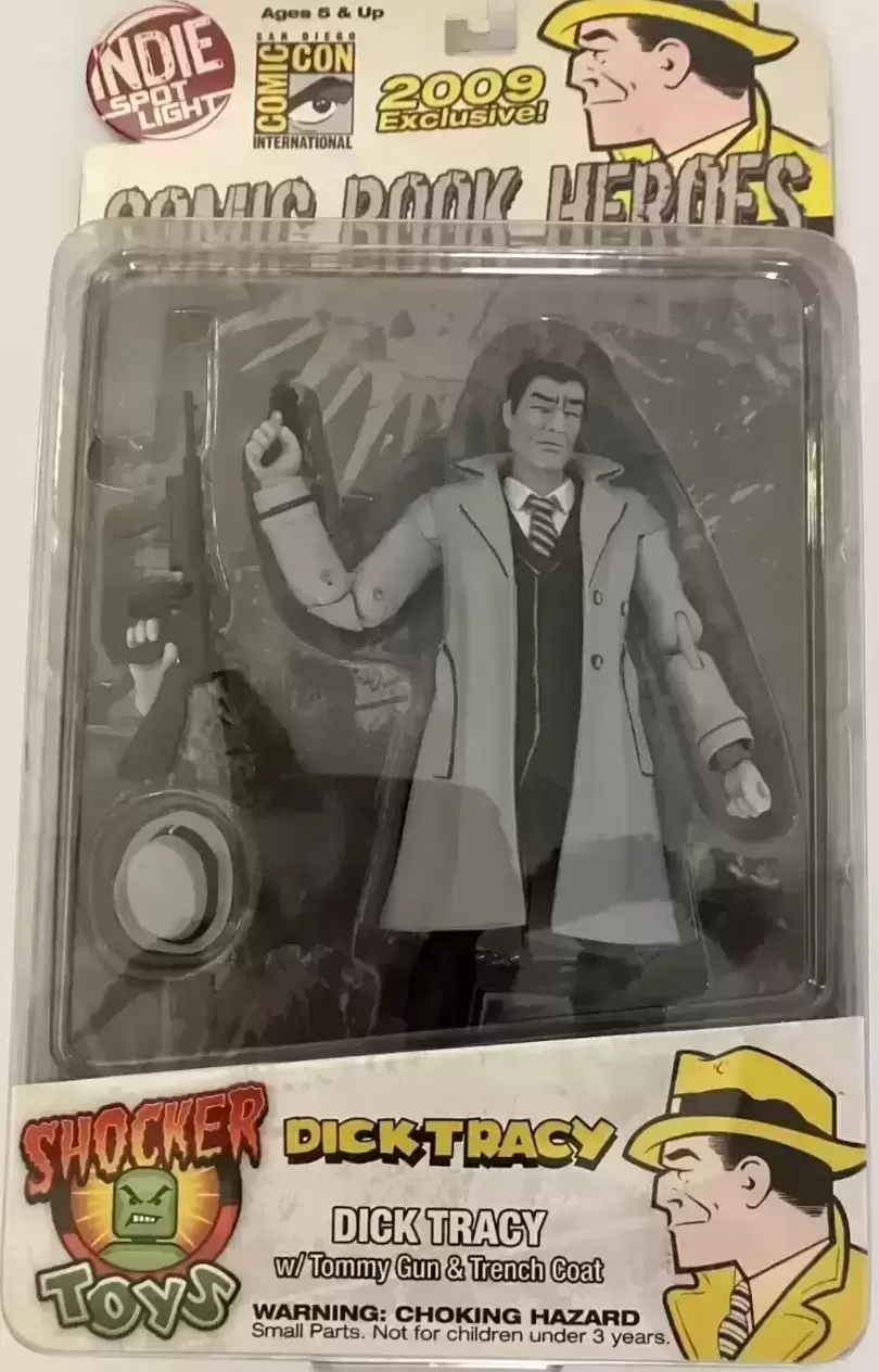 Shocker Toys - Dick Tracy With Tommy Gun & Trench Coat