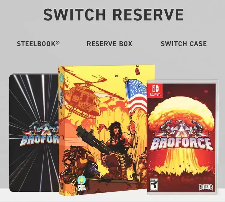 Jeux Nintendo Switch - Broforce (Switch Reserve) - Special Reserve Games
