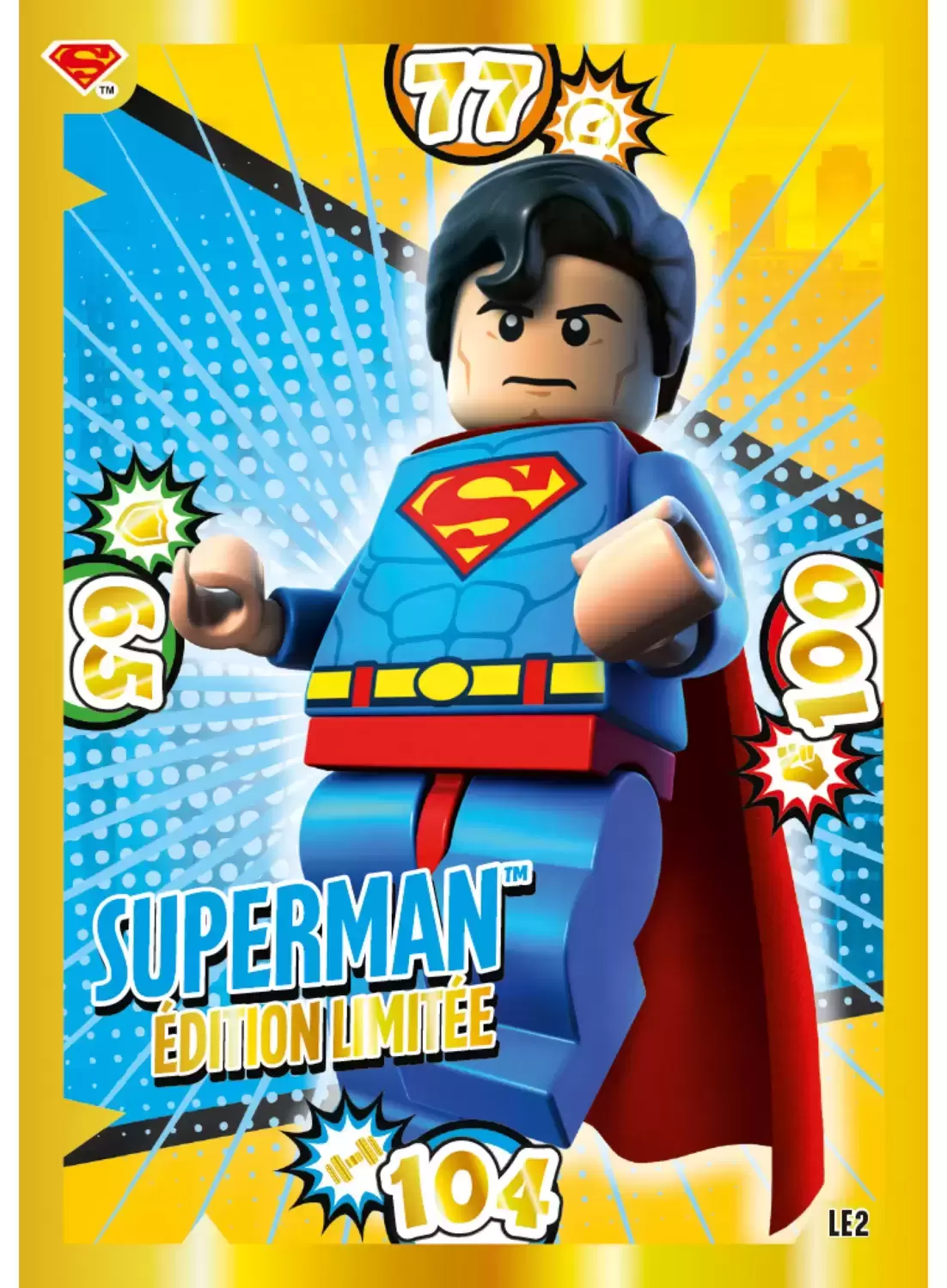 Lego Batman - Trading Cards Game - Carte LE2 Superman