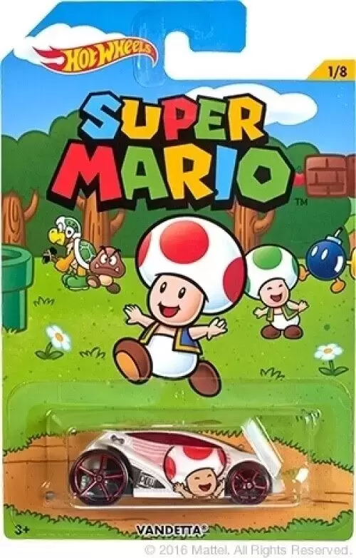 Mainline Hot Wheels - Super Mario - Vandetta Toad