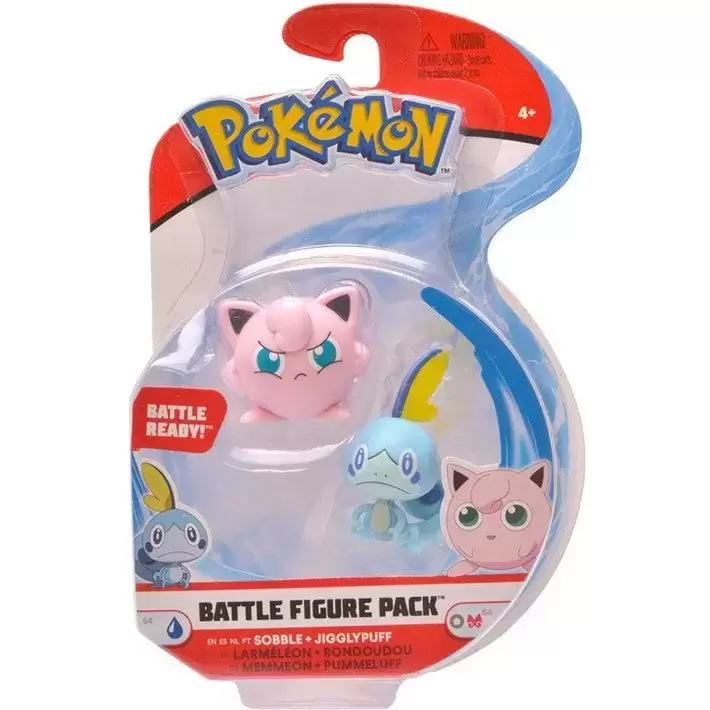 Pokémon Action Figures - Battle Figure Pack - Sobble & Jigglypuff