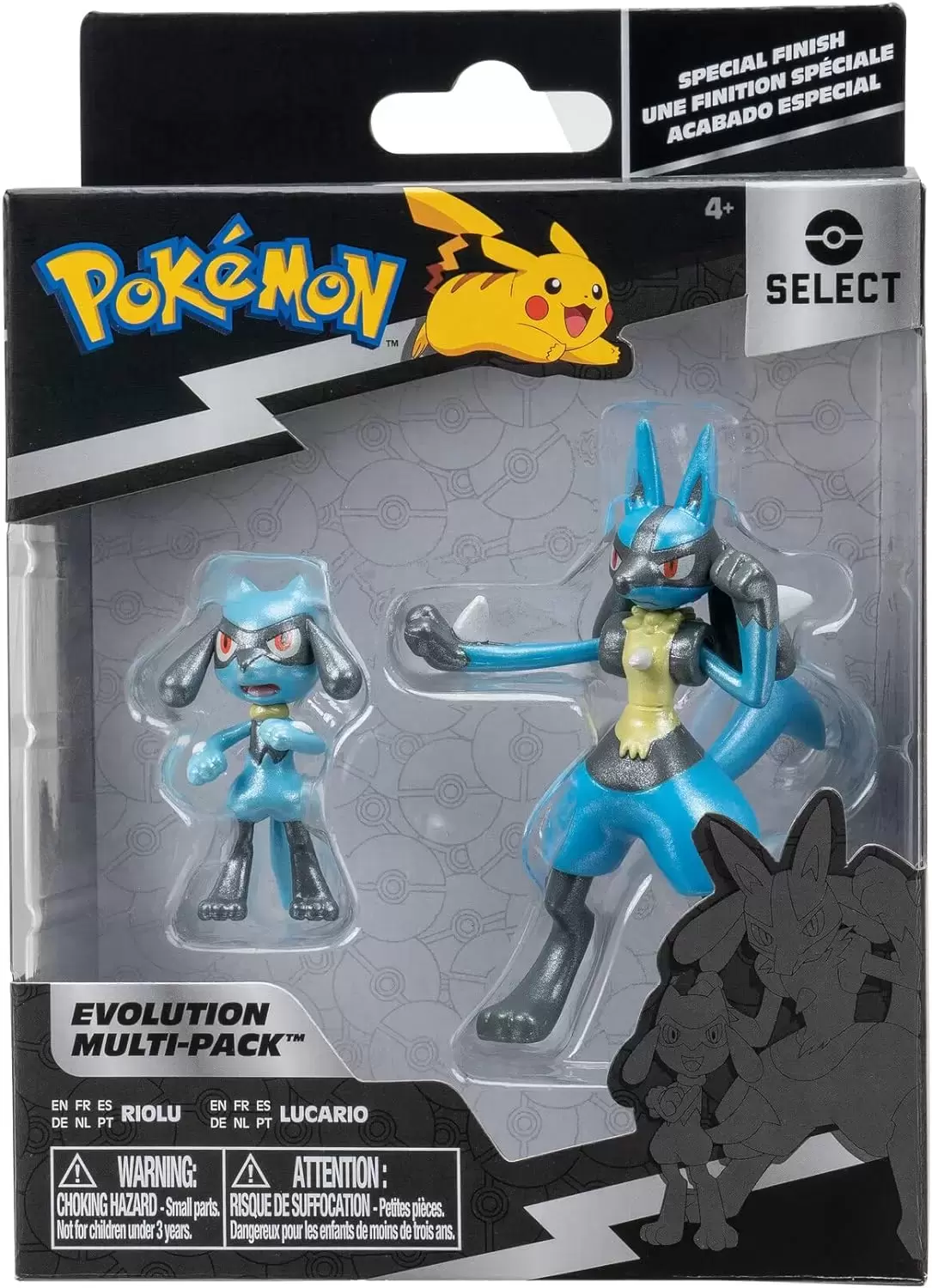 Pokémon Action Figures - Pokemon Select - Riolu & Lucario Evolution Multi-Pack
