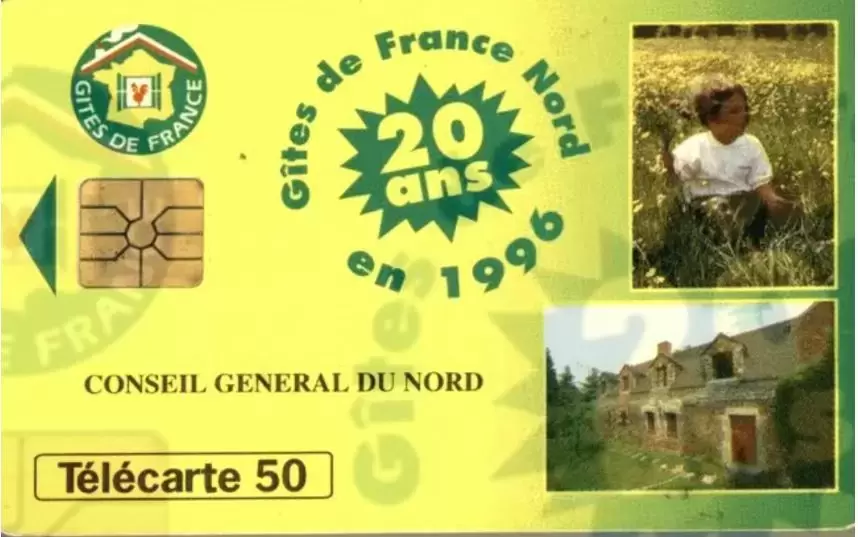 Télécartes - Gîtes de France Nord - T50