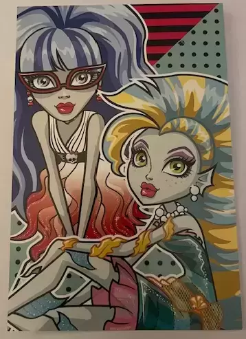 Monster High (dos parapluie) - Photocards - Ghoulia Yelps , Lagoona Blue
