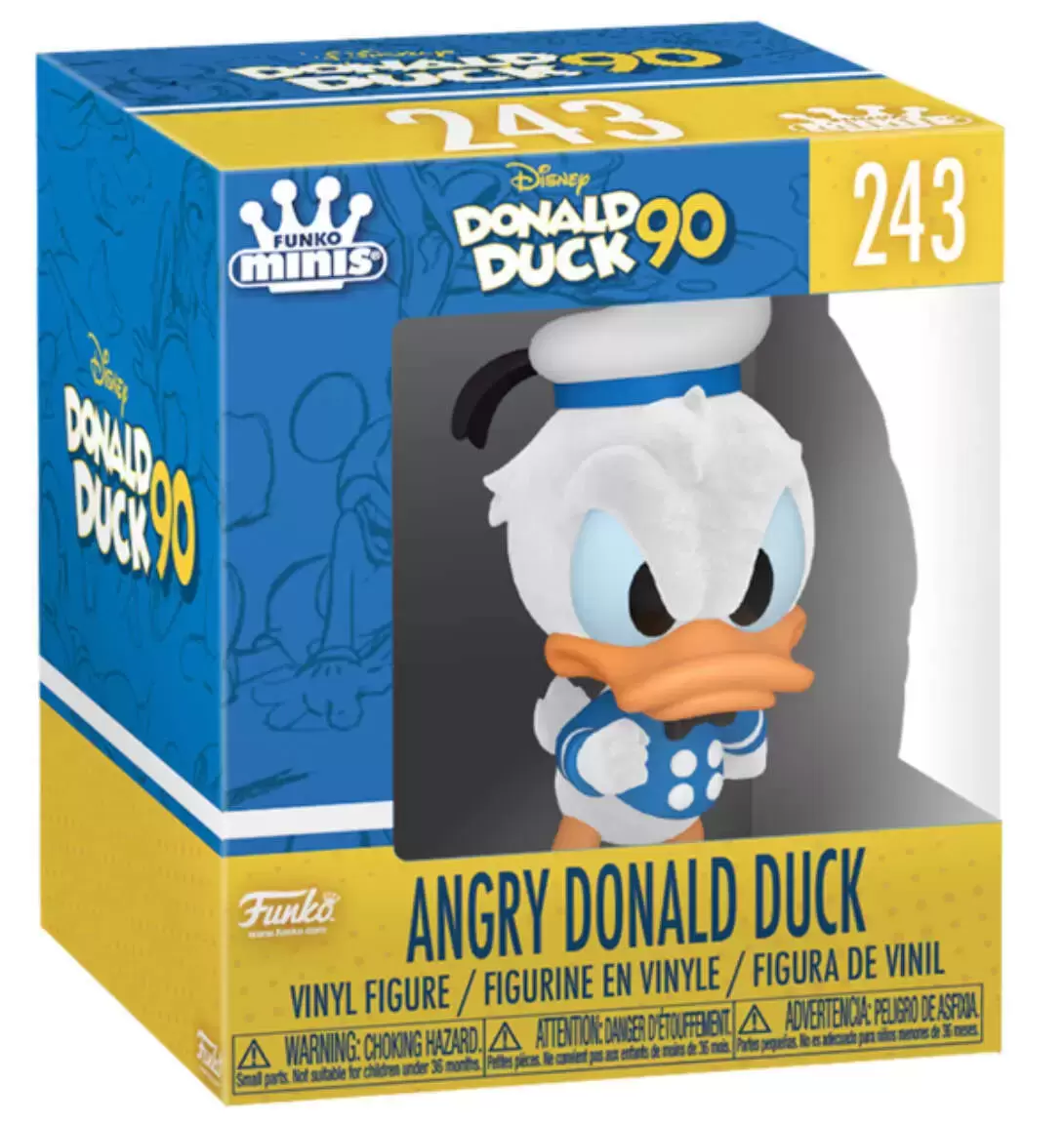Funko Minis - Donald Duck 90  - Angry Donald Duck Flocked