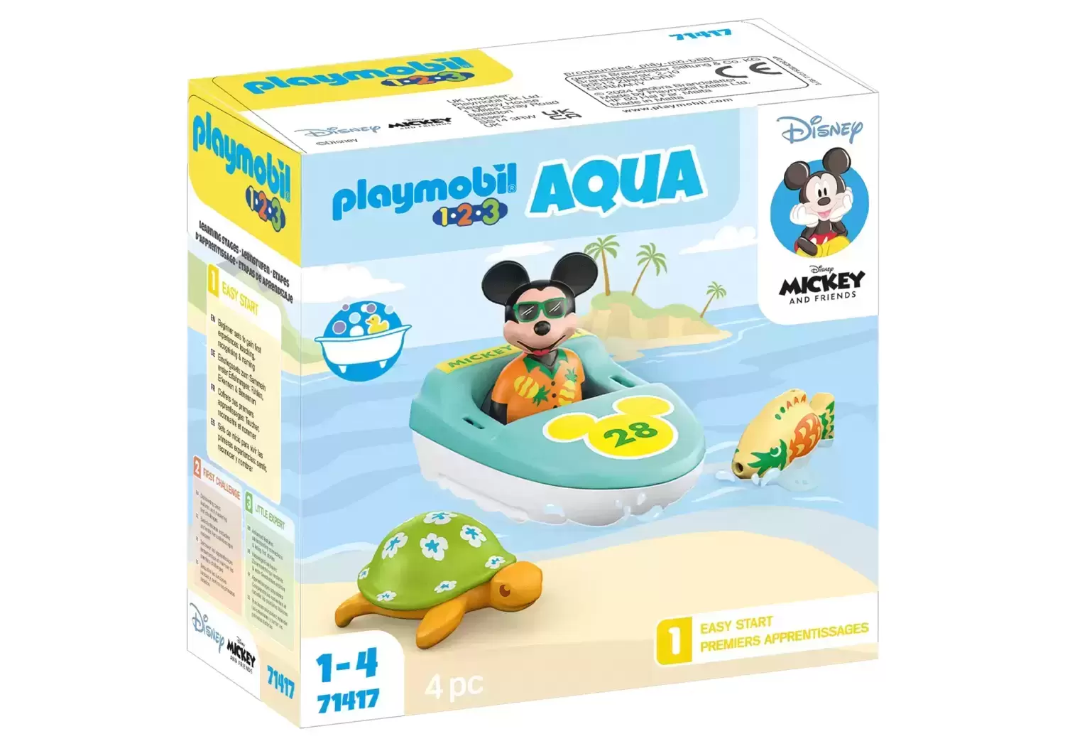 Playmobil 1.2.3 - 1.2.3 & Disney : Mickey avec bateau