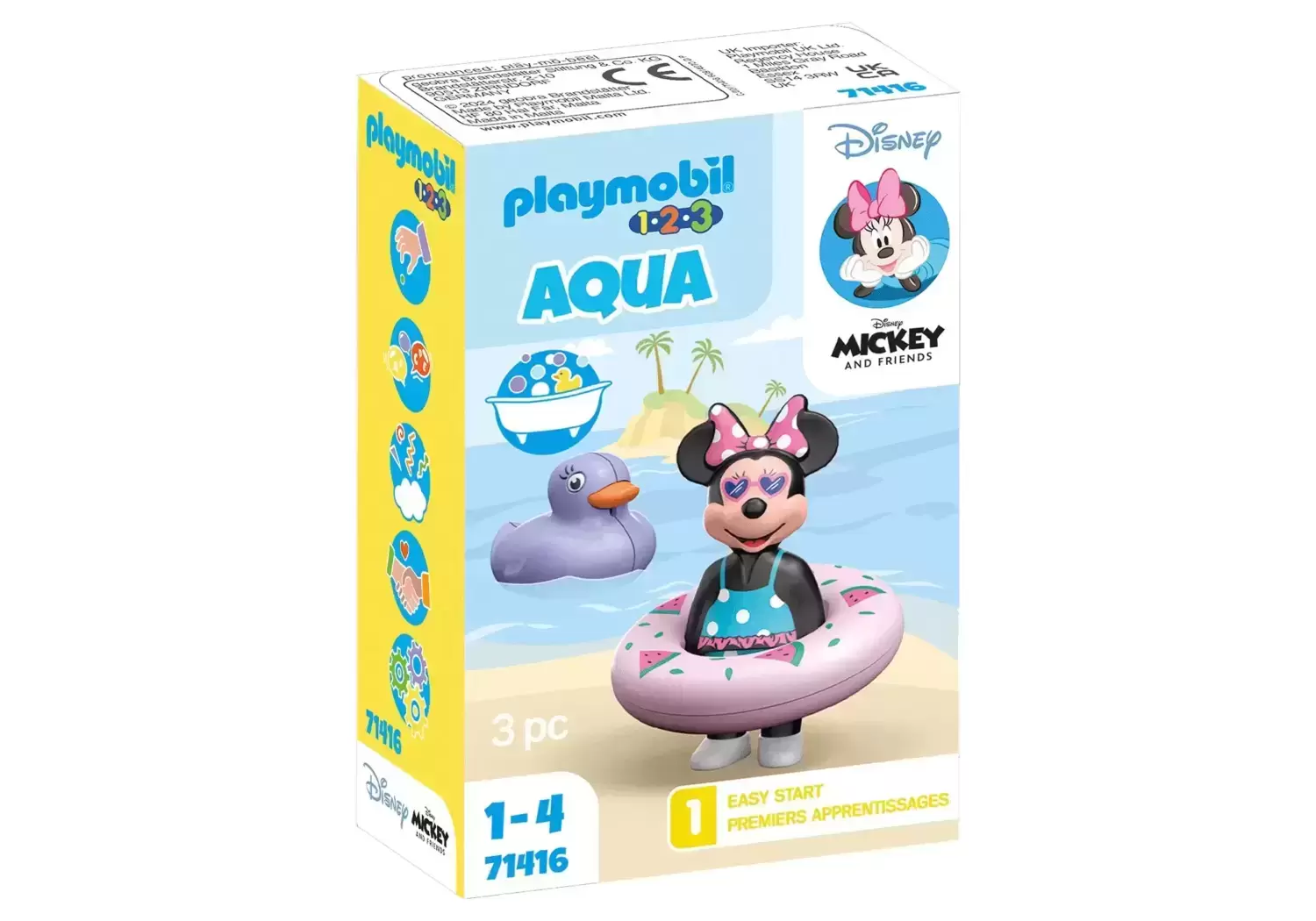 Playmobil 1.2.3 - 1.2.3 & Disney : Minnie avec bouée