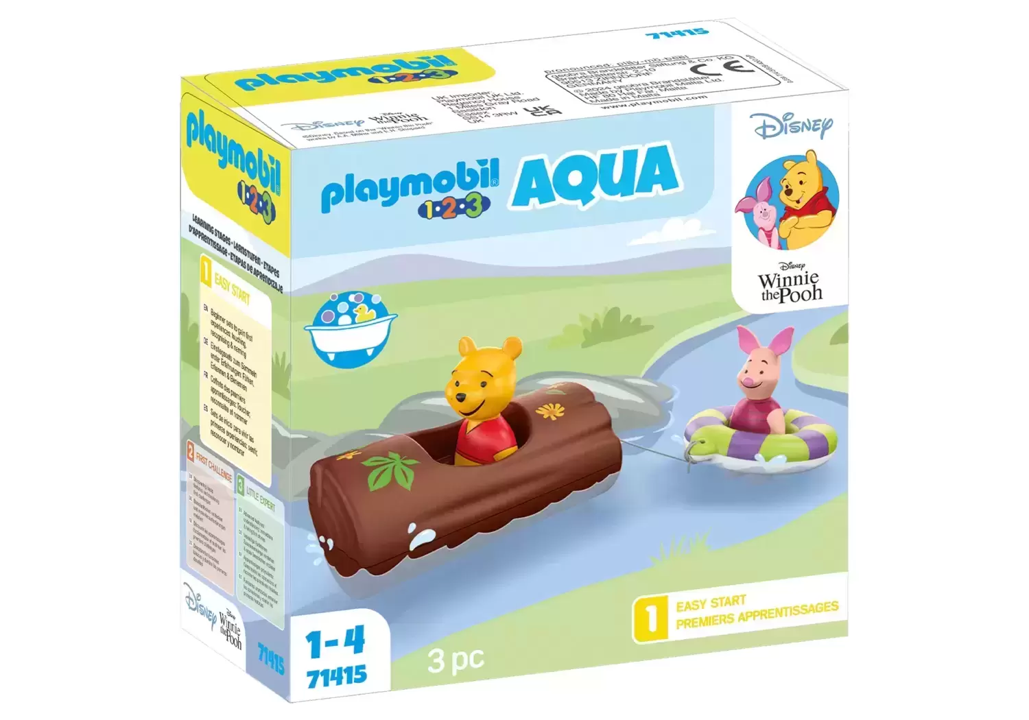 Playmobil 1.2.3 - 1.2.3 & Disney : Winnie et Porcinet avec tronc aquatique