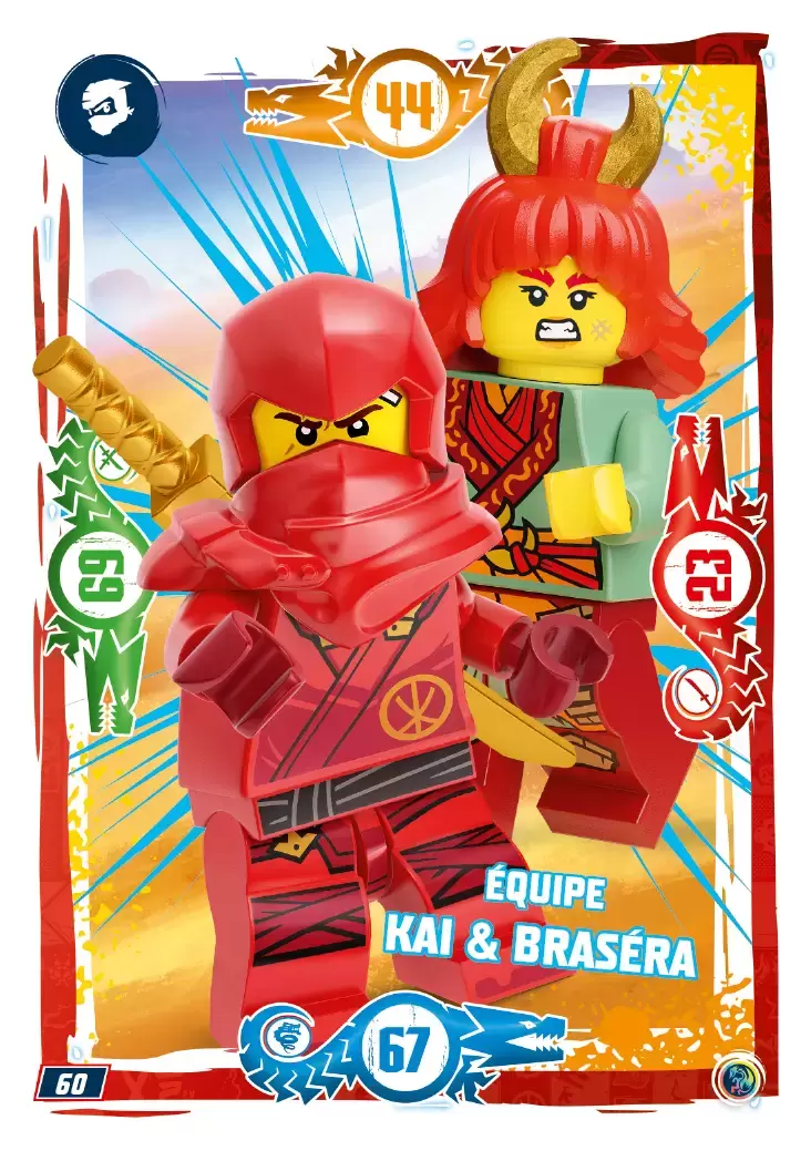 LEGO Ninjago Série 7 - Équipe Kai & Braséra