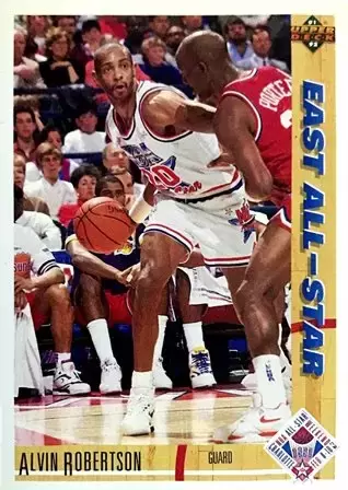 Upper D.E.C.K - NBA Basketball 91-92 Edition - US Version - Alvin Robertson AS