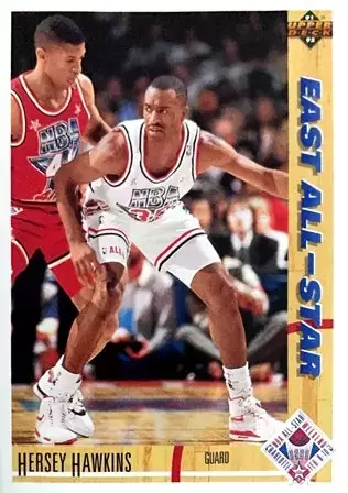 Upper D.E.C.K - NBA Basketball 91-92 Edition - US Version - Hersey Hawkins AS