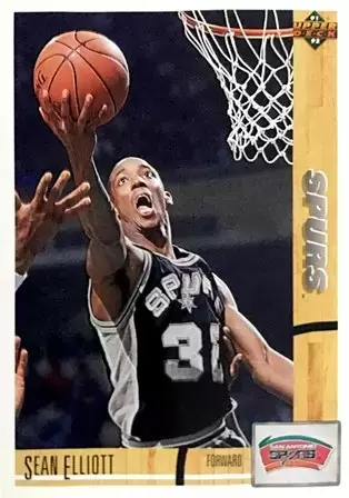 Upper D.E.C.K - NBA Basketball 91-92 Edition - US Version - Sean Elliott