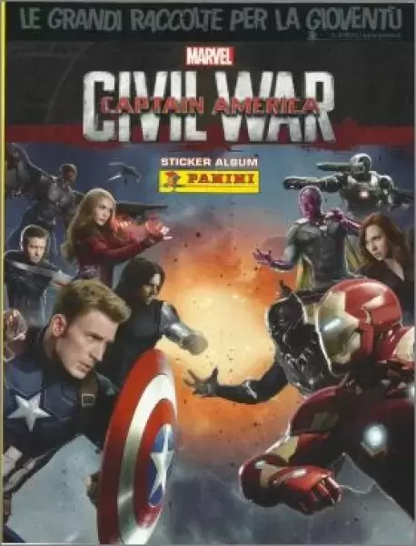 Captain America : Civil war - Couverture album italien