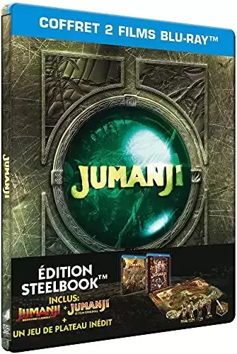 Blu-ray Steelbook - Jumanji : Bienvenue dans la Jungle [SteelBook-Blu-Ray + Jeu de Plateau]
