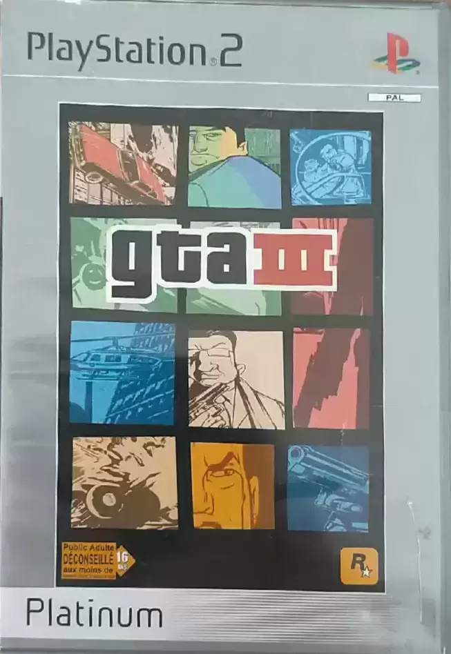 Jeux PS2 - Grand Theft Auto III Platinum