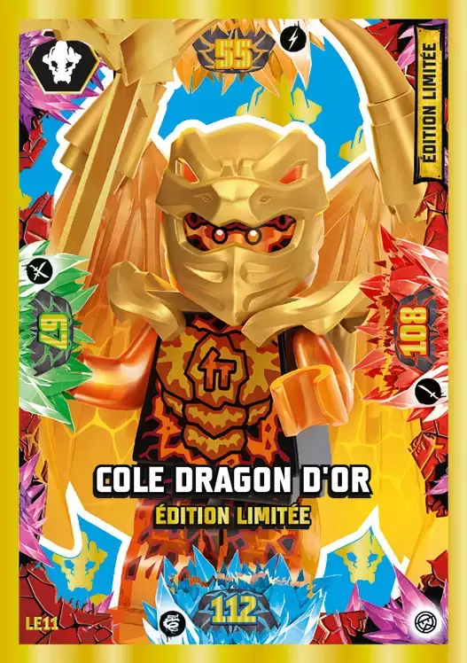 LEGO Ninjago Série 6 - Cole dragon d\'or édition limitée
