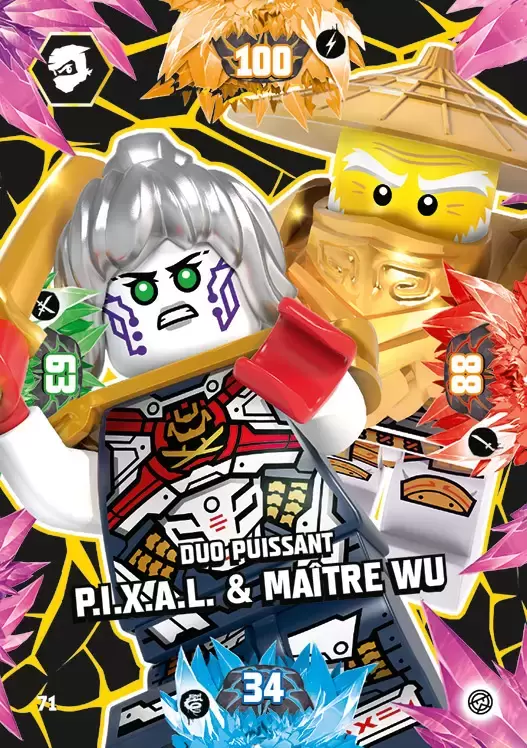 LEGO Ninjago Série 6 - Duo puissant P.I.X.A.L. & Maître Wu