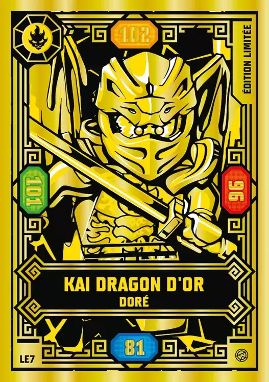 LEGO Ninjago Série 6 - Kai dragon d\'or doré