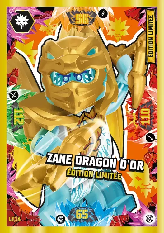 LEGO Ninjago Série 6 - Zane dragon d\'or édition limitée