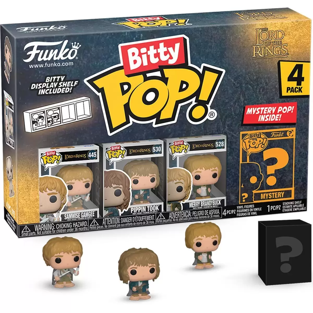 Bitty POP! - Lord of The Rings - Samwise Gamgee, Pippin Took, Merry Brandybuck  & Mystery