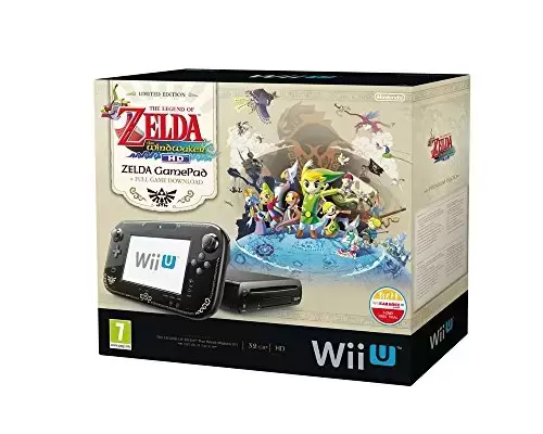Matériel Wii U - Console Nintendo Wii U 32 Go noire - The Legend of Zelda : Wind Waker HD - édition limitée premium pack