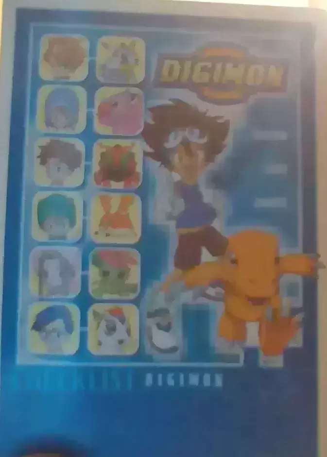 Digimon édition série animée (1999) - Checklist