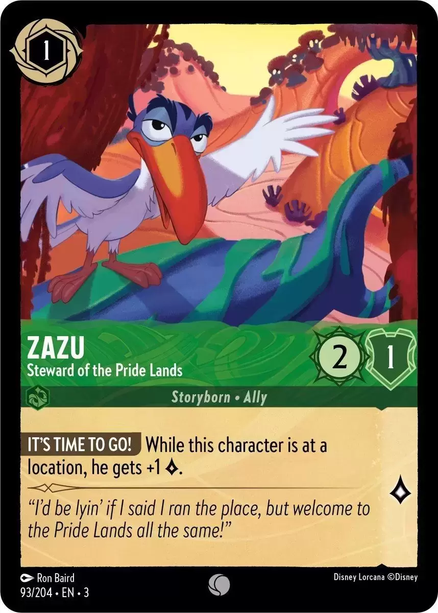 Into The Inklands - Zazu - Steward of the Pride Lands