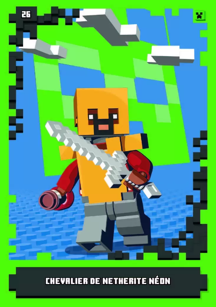 LEGO Minecraft Série 1 - Chevalier de Netherite Néon