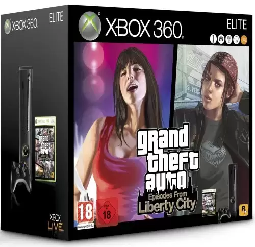 Matériel XBOX 360 - Console Xbox 360 Elite + GTA : episodes from Liberty City