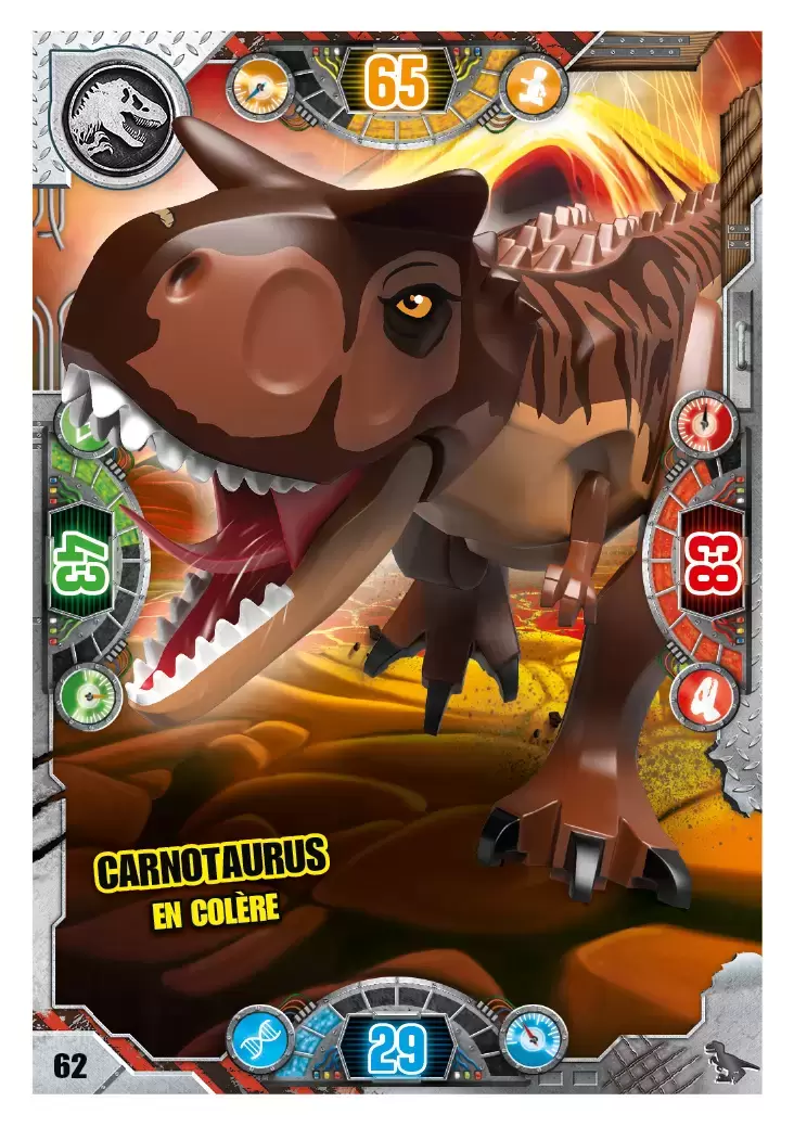 LEGO Jurassic World Série 2 - Carnotaurus en colère