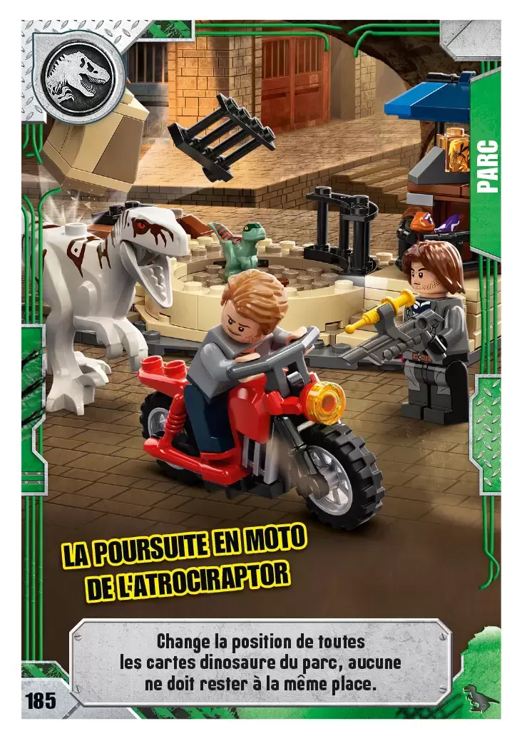 LEGO Jurassic World Série 2 - La poursuite en moto de l\'Atrociraptor