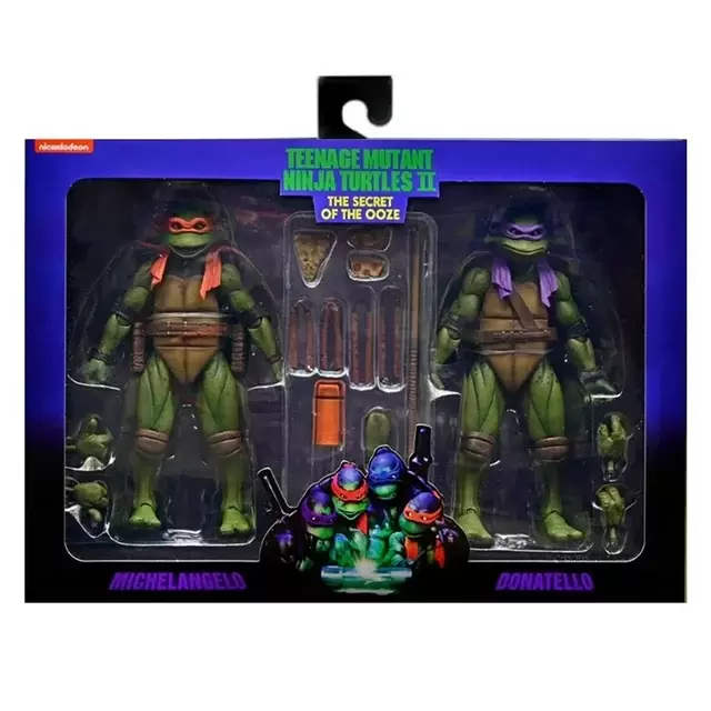 NECA - TMNT - Donatello & Michelangelo (Secret of the Ooze - 2 pack)