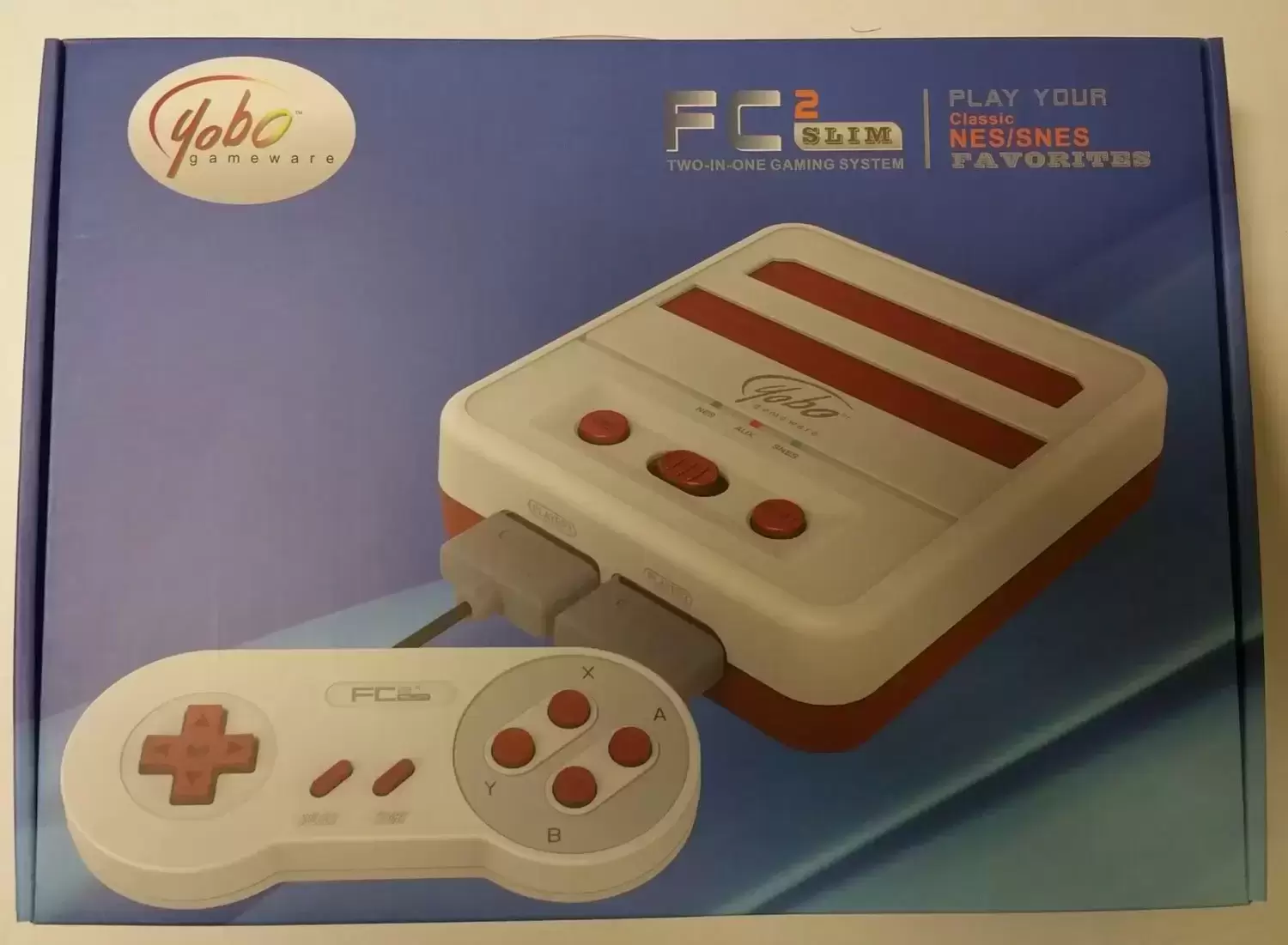 Famiclones - Yobo Gameware FC2 Slim 2-in-1 (Red x White)