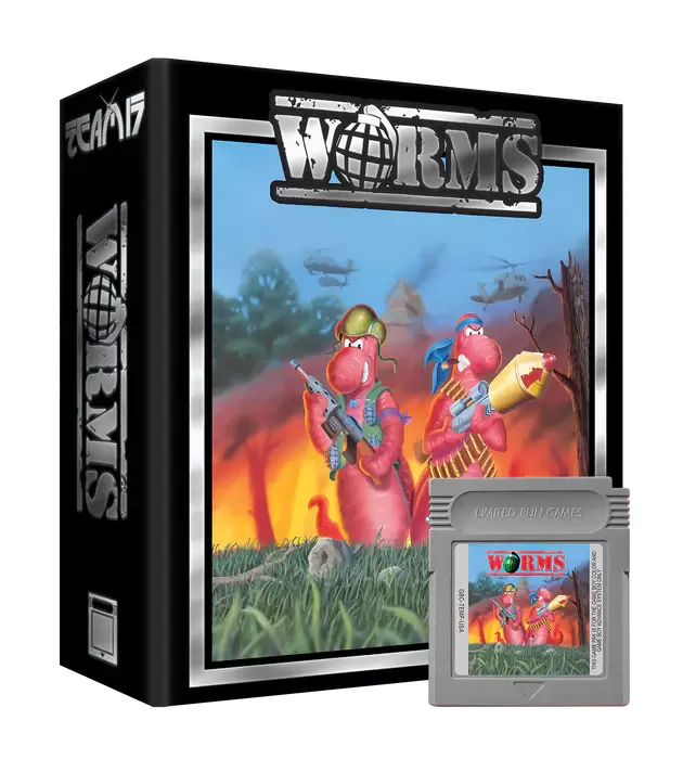 Game Boy Games - Worms Collector\'s Edition - Grey Cartridge Edition