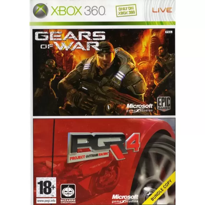 Jeux XBOX 360 - Gears Of War / PGR 4