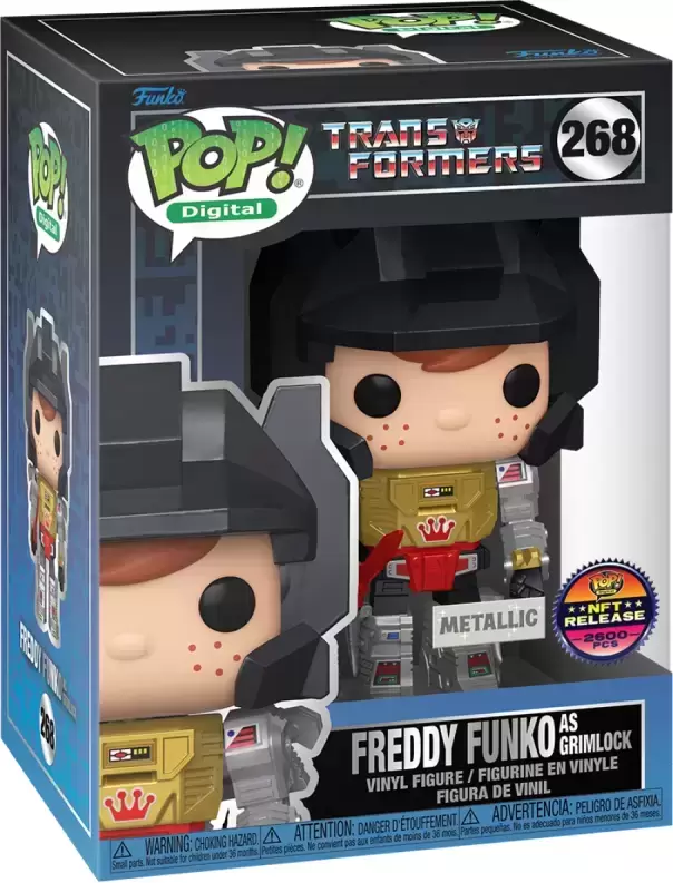 POP! Digital - Transformers - Freddy Funko as Grimlock Metallic
