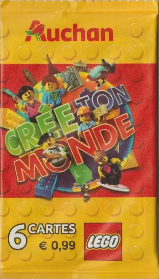 Cartes Lego Auchan : Crée ton Monde - Pochette \