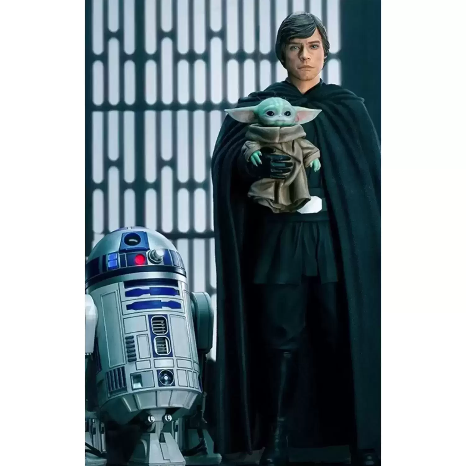 Iron Studios - Star Wars - Luke Skywalker, R2-D2 & Grogu  - Legacy Replica