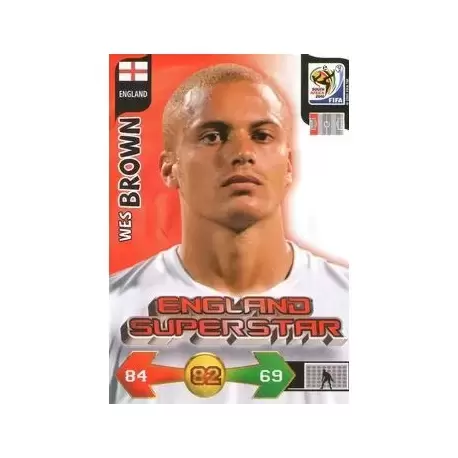 Adrenalyn XL South Africa 2010 - Wes Brown - England