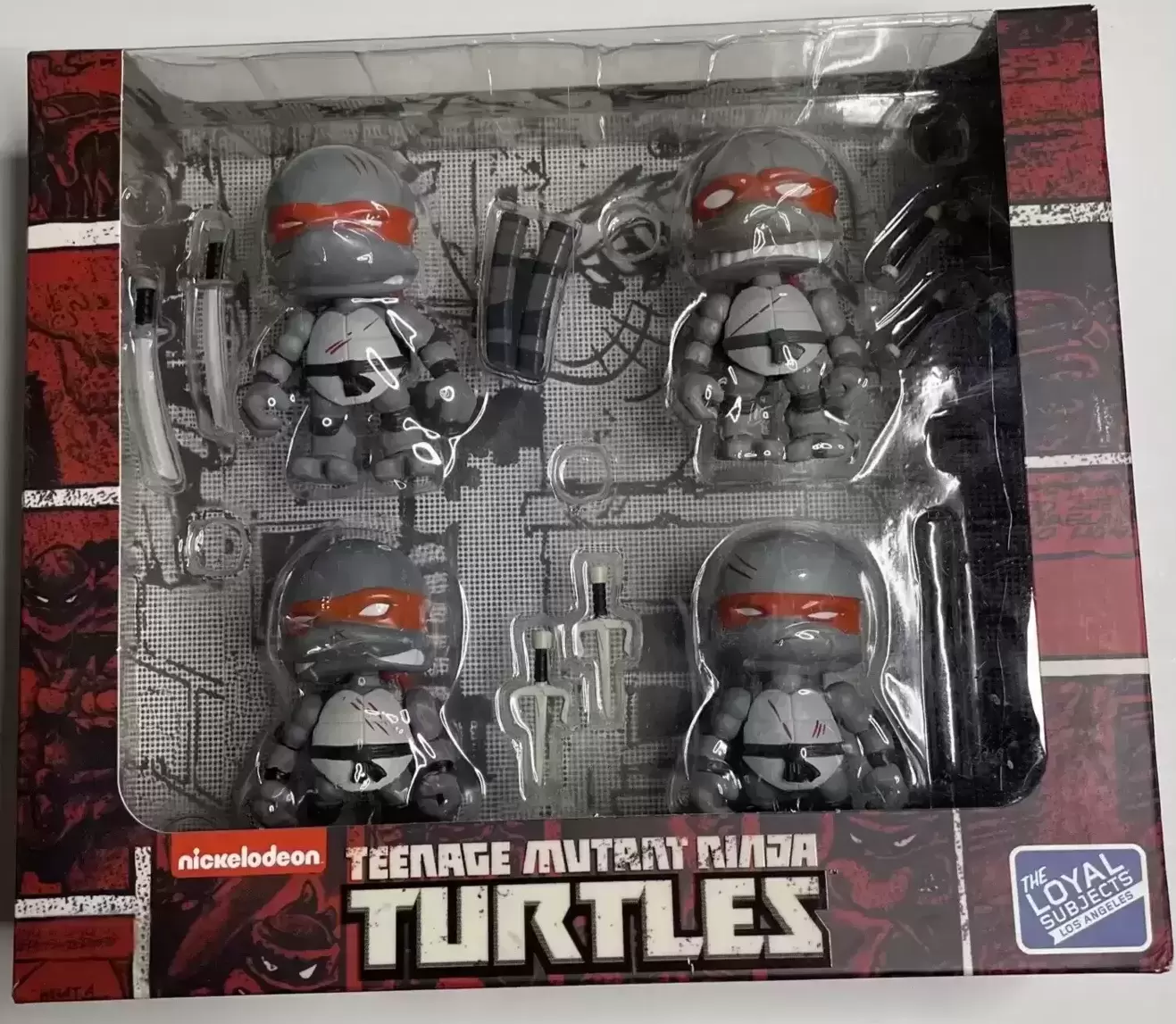 Teenage Mutant Ninja Turtles Wave 1 - Teenage Mutant Ninja Turtles 4 Pack - Battle Damage Exclusive