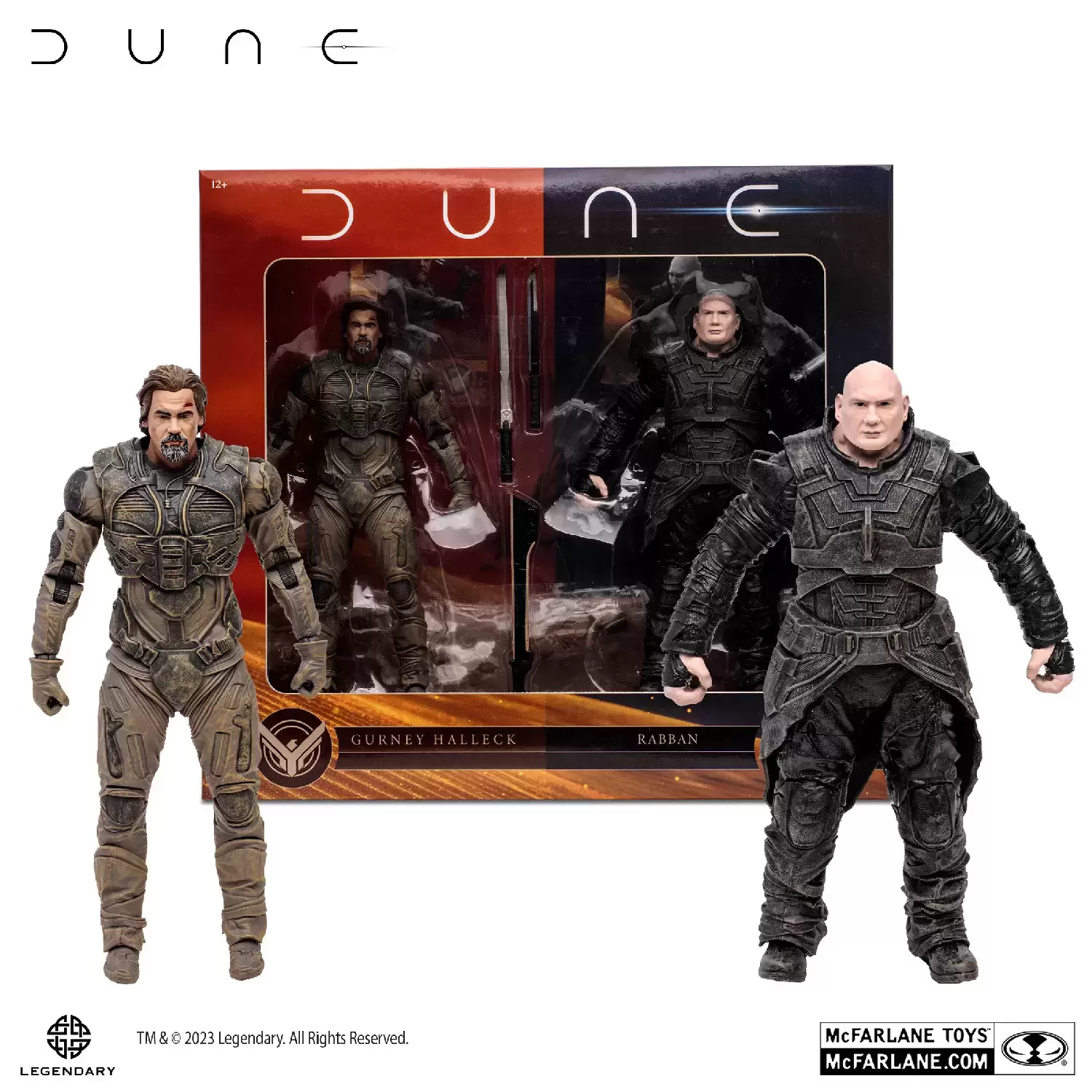 McFarlane - Dune - Dune: Part 2 - Gurney Halleck & Rabban 2-Pack